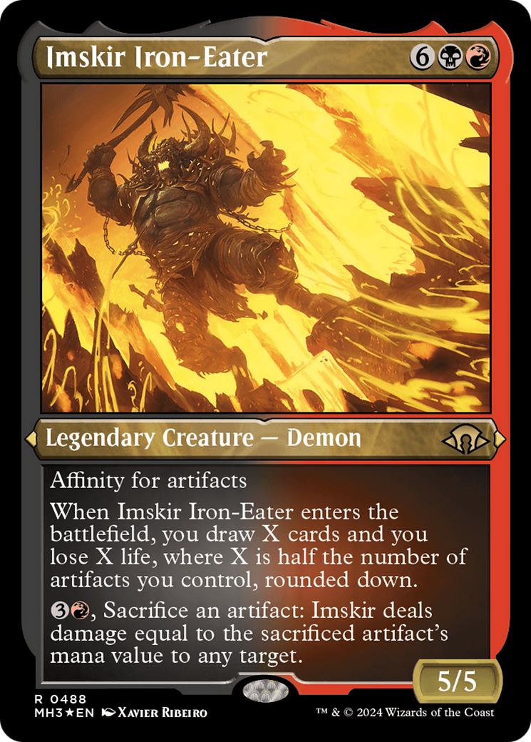 Image of Imskir Iron-Eater (Foil Etched) [Modern Horizons 3]