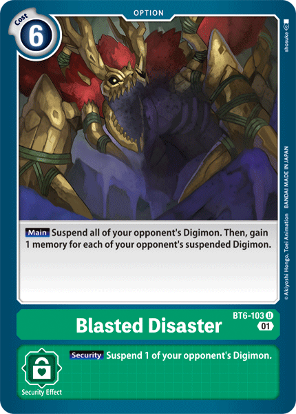 Image of Blasted Disaster [BT6-103] [Double Diamond]