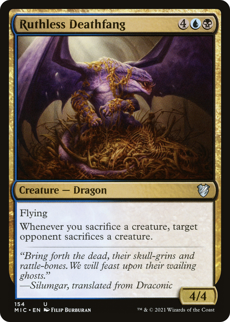 Image of Ruthless Deathfang [Innistrad: Midnight Hunt Commander]