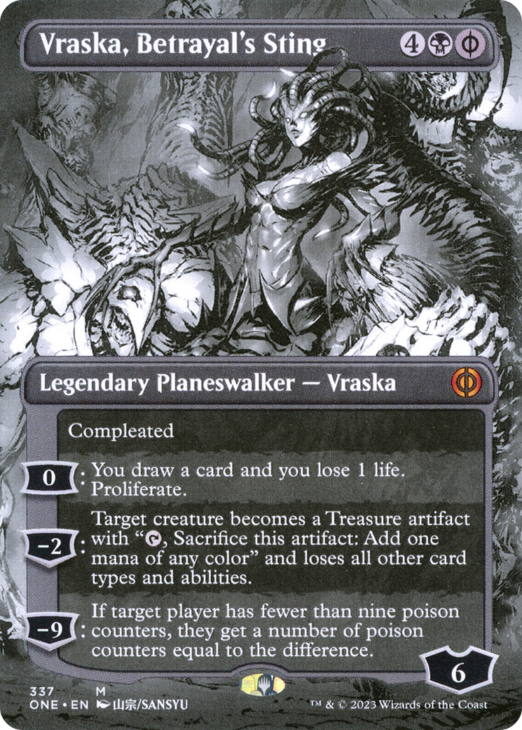 Image of Vraska, Betrayal's Sting (Borderless Manga) [Phyrexia: All Will Be One]