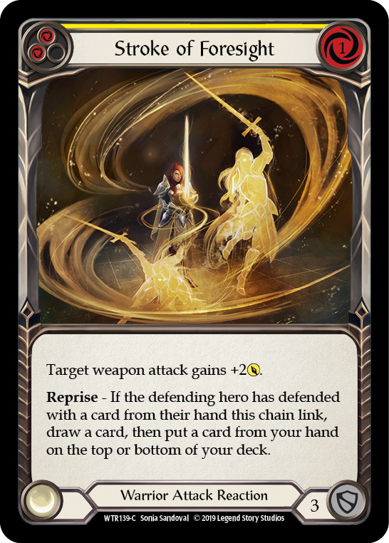 Image of Stroke of Foresight (Yellow) [WTR139-C] (Welcome to Rathe)  Alpha Print Normal