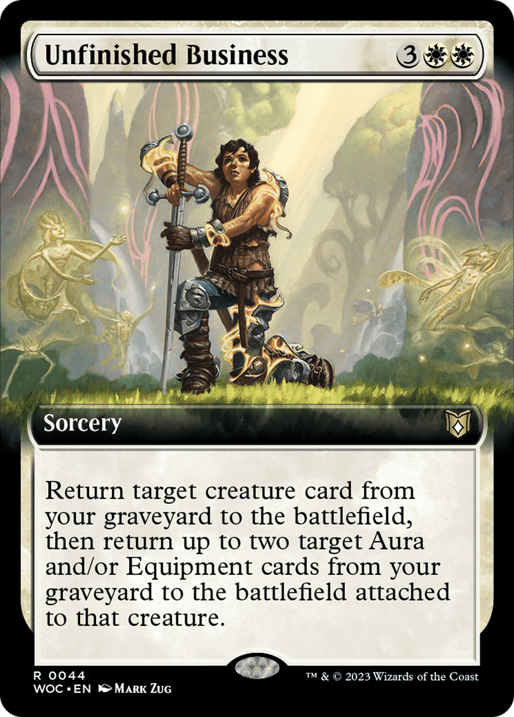 Image of Unfinished Business (Extended Art) [Wilds of Eldraine Commander]