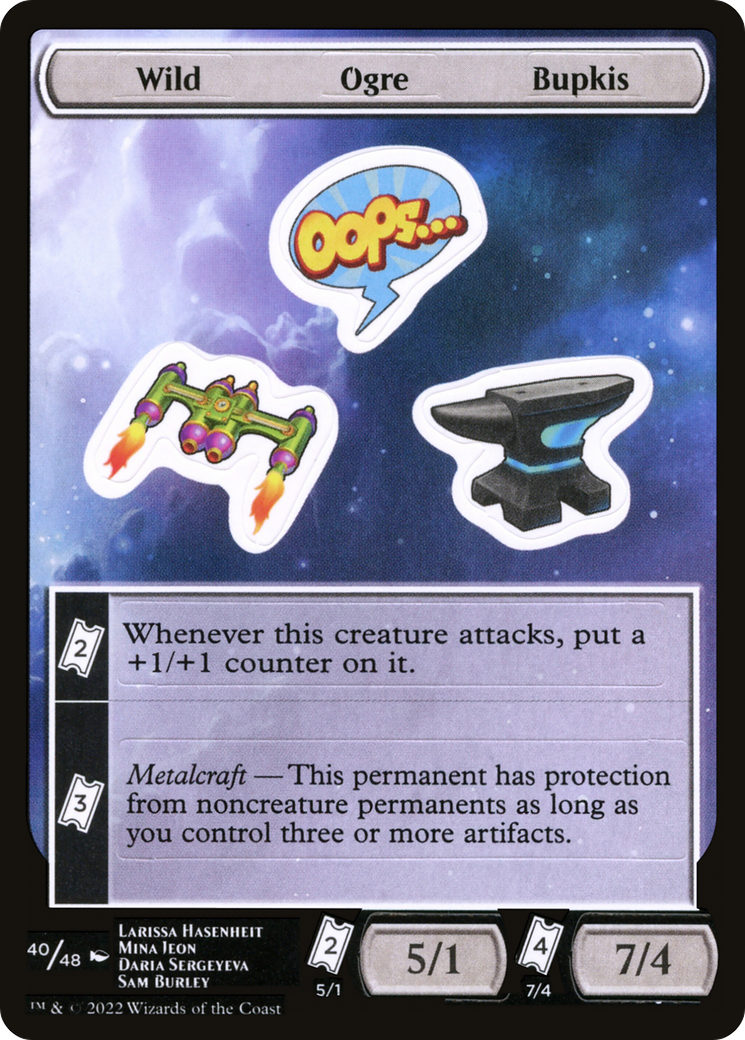 Image of Wild Ogre Bupkis [Unfinity Stickers]