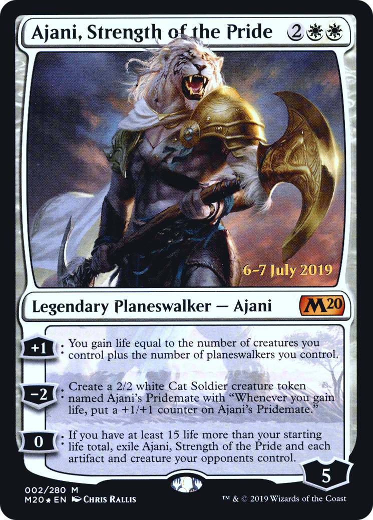 Image of Ajani, Strength of the Pride [Core Set 2020 Prerelease Promos]