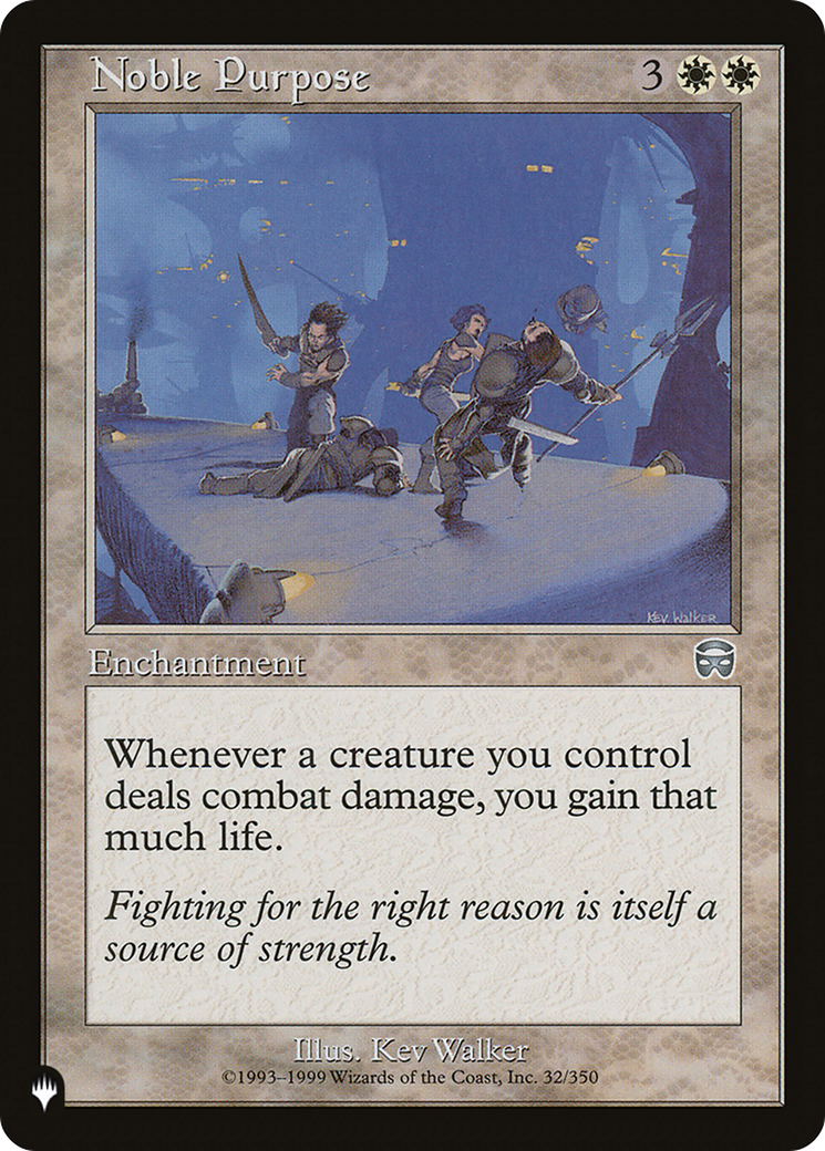 Image of Noble Purpose [The List]