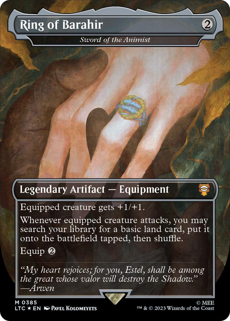 Image of Ring of Barahir - Sword of the Animist (Surge Foil Realms and Relics) [The Lord of the Rings: Tales of Middle-Earth Commander]