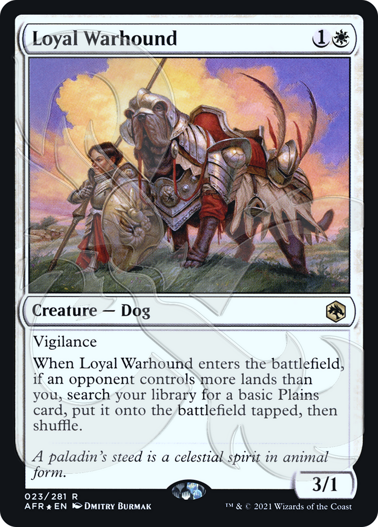 Image of Loyal Warhound (Ampersand Promo) [Dungeons & Dragons: Adventures in the Forgotten Realms Promos]