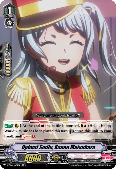 Image of Upbeat Smile, Kanon Matsubara (V-TB01/015EN) [BanG Dream! FILM LIVE]