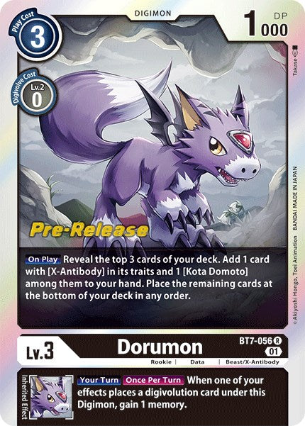 Image of Dorumon [BT7-056] [Next Adventure Pre-Release Cards]