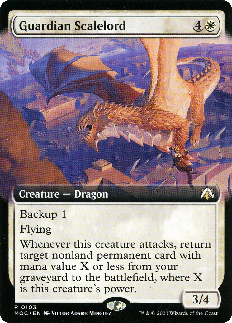 Image of Guardian Scalelord (Extended Art) [March of the Machine Commander]