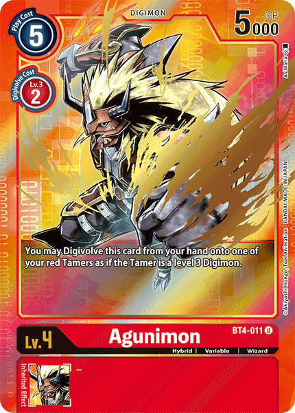 Image of Agunimon [BT4-011] (Alternate Art) [Great Legend]