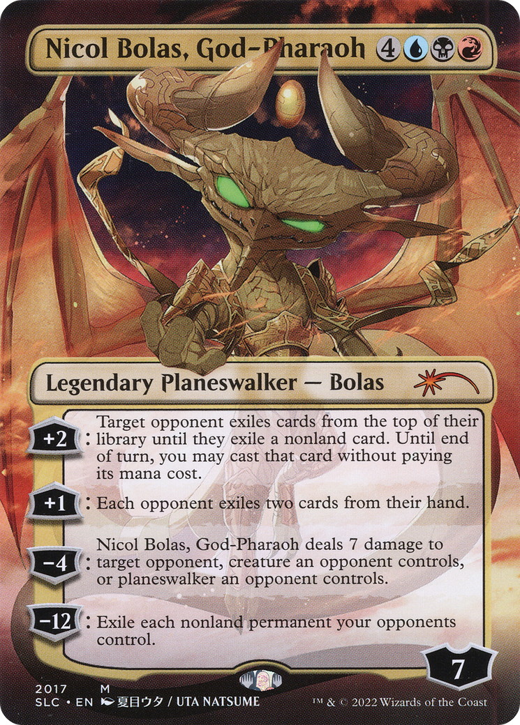Image of Nicol Bolas, God-Pharaoh (Borderless) [Secret Lair Countdown Kit]