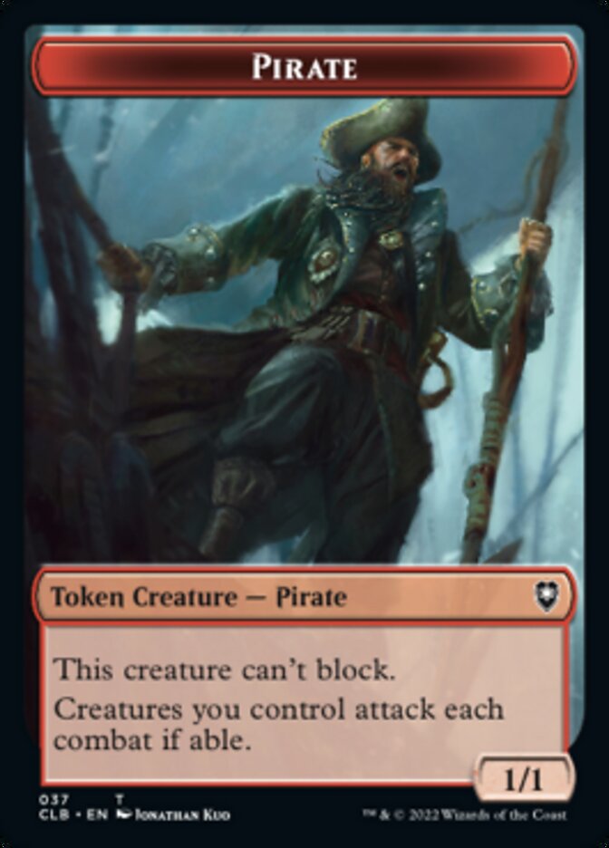 Image of Pirate // Goblin Double-Sided Token [Commander Legends: Battle for Baldur's Gate Tokens]