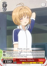 Image of Sakura: Athletic (CCS/WX01-T09R RRR) [Cardcaptor Sakura: Clear Card]