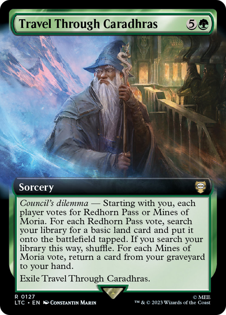 Image of Travel Through Caradhras (Extended Art) [The Lord of the Rings: Tales of Middle-Earth Commander]