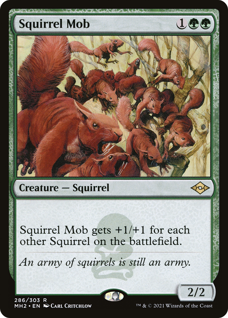 Image of Squirrel Mob (MH2-286) - Modern Horizons 2 Etched Foil