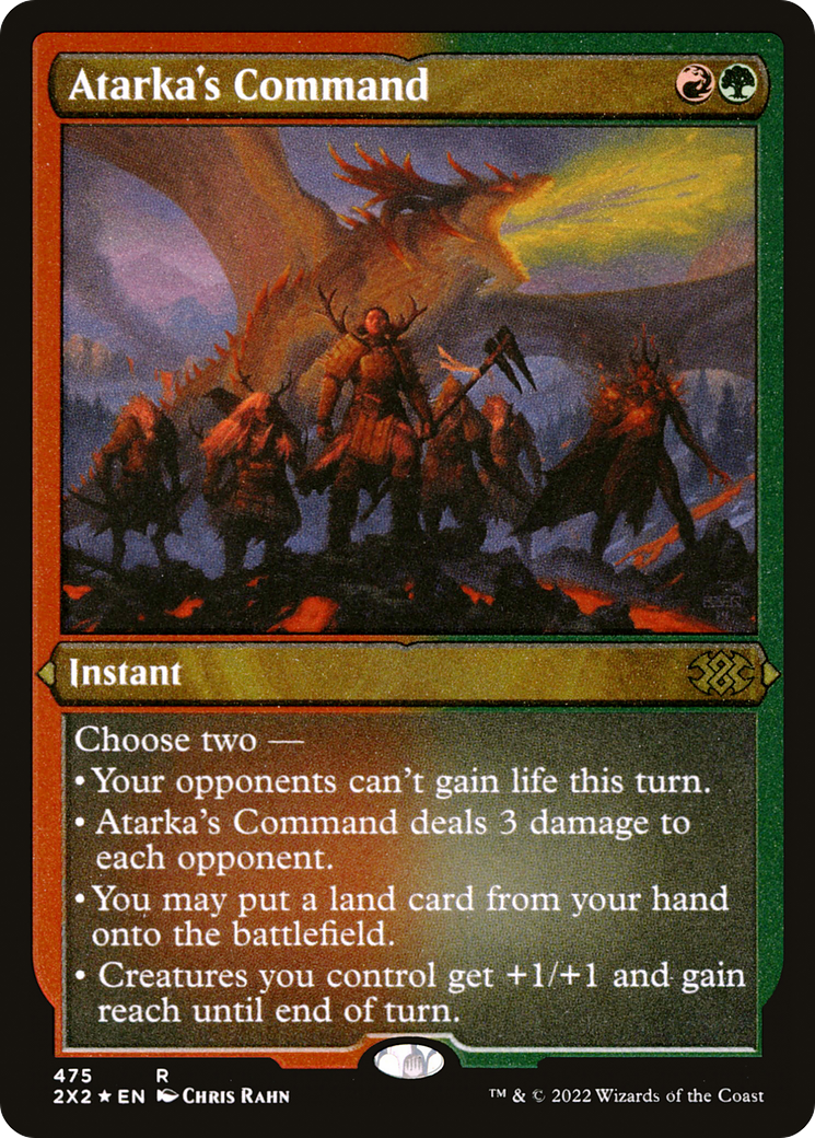 Image of Atarka's Command (Foil Etched) [Double Masters 2022]