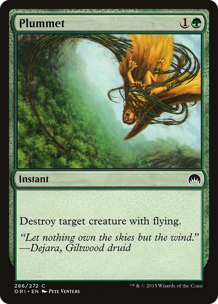Image of Plummet (ORI-286) - Magic Origins Foil