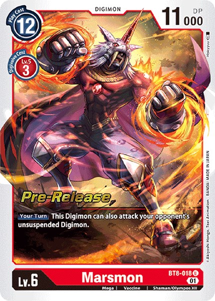 Image of Marsmon [BT8-018] [New Awakening Pre-Release Cards]