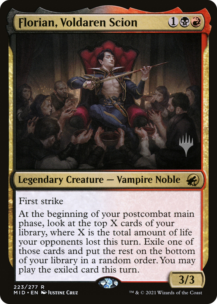 Image of Florian, Voldaren Scion (Promo Pack) [Innistrad: Midnight Hunt Promos]