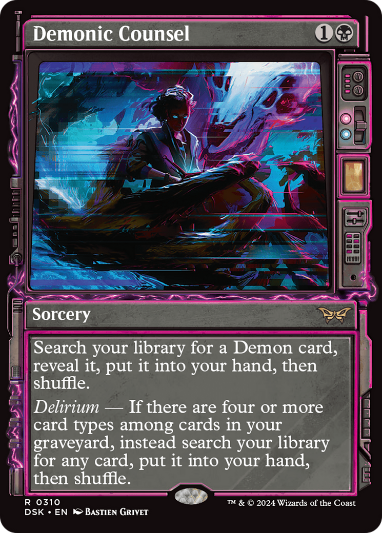Image of Demonic Counsel (Showcase) [Duskmourn: House of Horror]