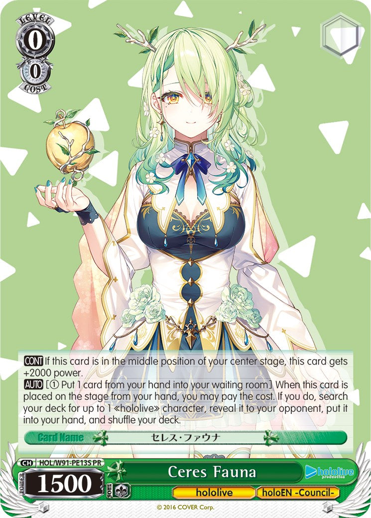 Image of Ceres Fauna (HOL/W91-PE13S PR) (Promo) [hololive production]
