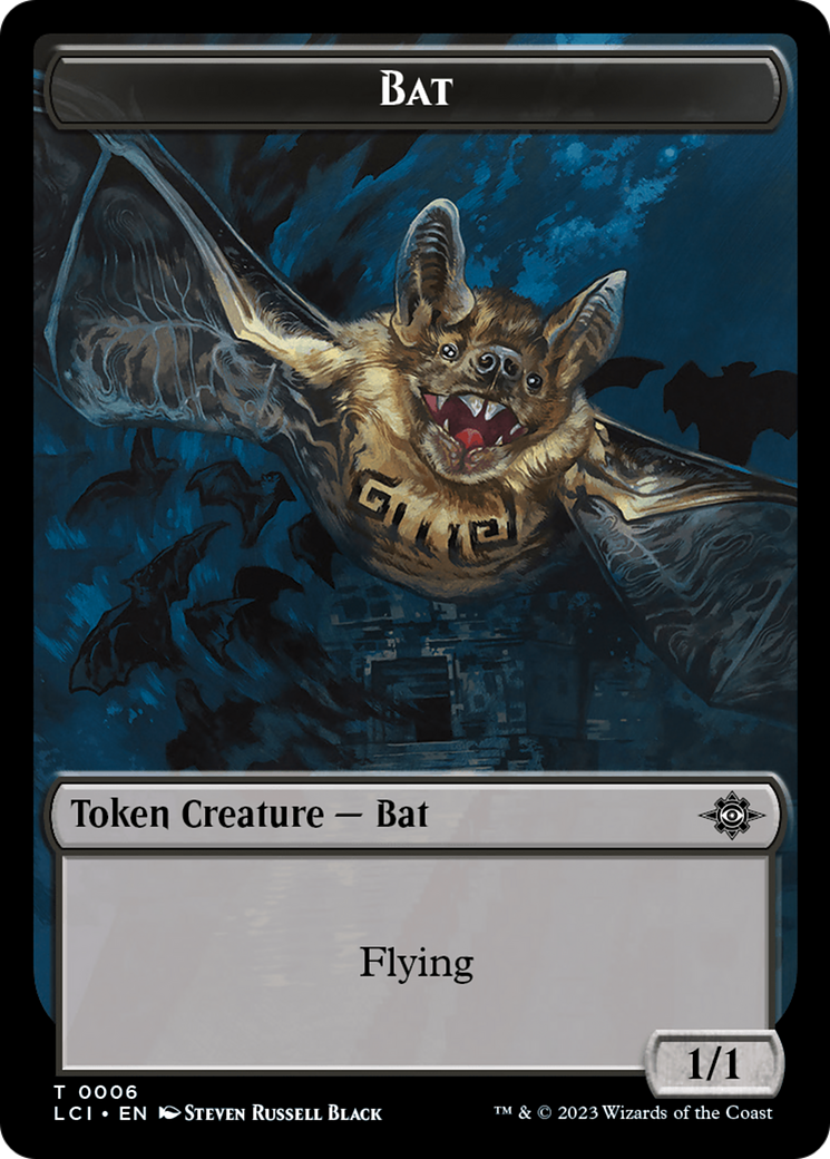 Image of Bat // Vampire (0004) Double-Sided Token [The Lost Caverns of Ixalan Commander Tokens]