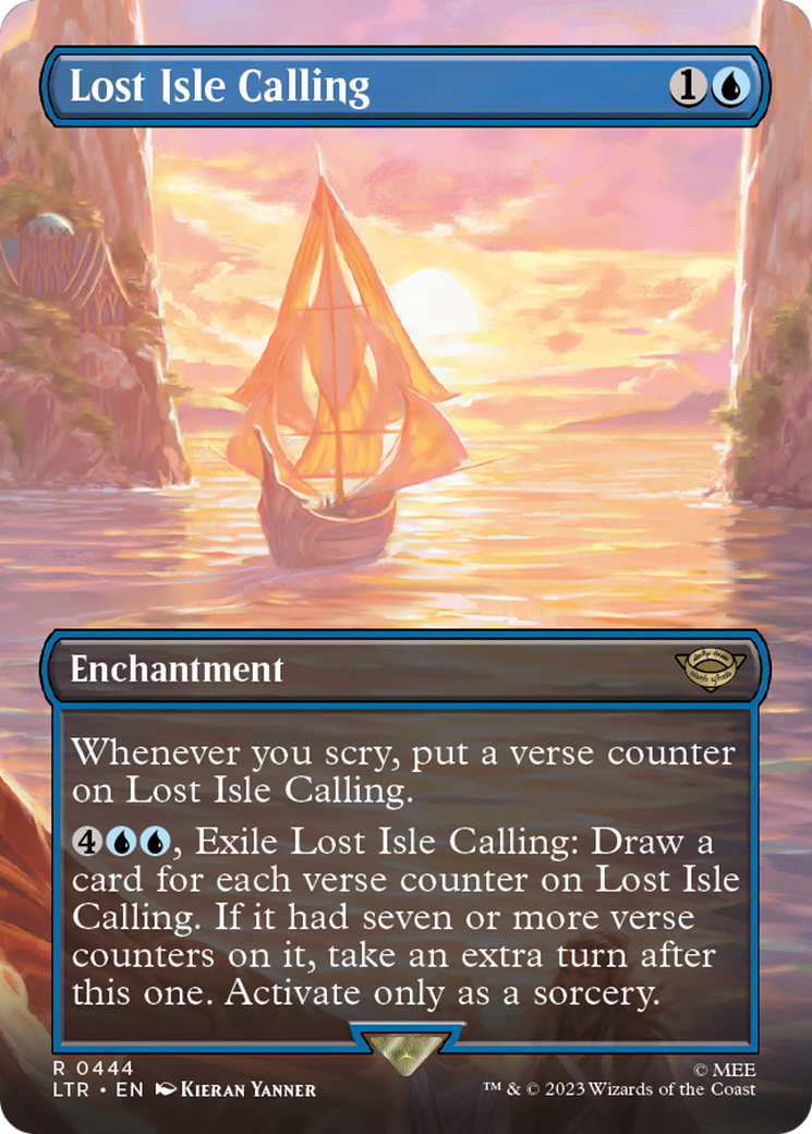 Image of Lost Isle Calling (Borderless Alternate Art) [The Lord of the Rings: Tales of Middle-Earth]
