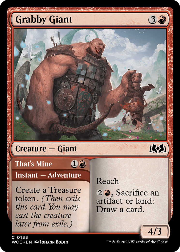 Image of Grabby Giant // That's Mine [Wilds of Eldraine]
