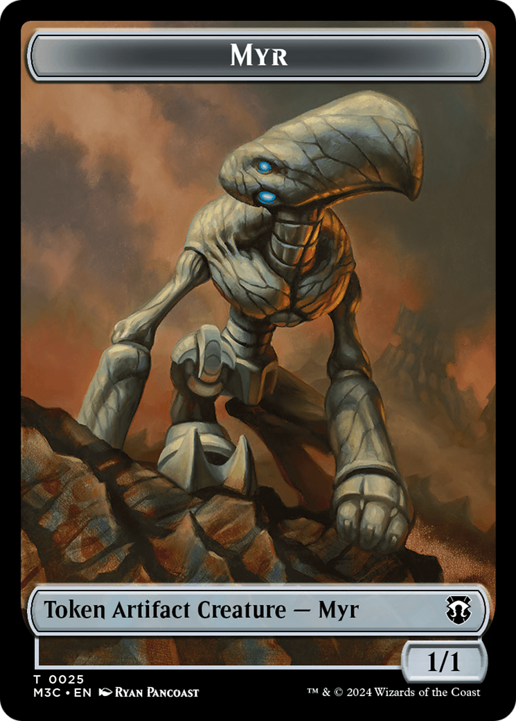 Image of Construct // Myr Double-Sided Token [Modern Horizons 3 Commander Tokens]
