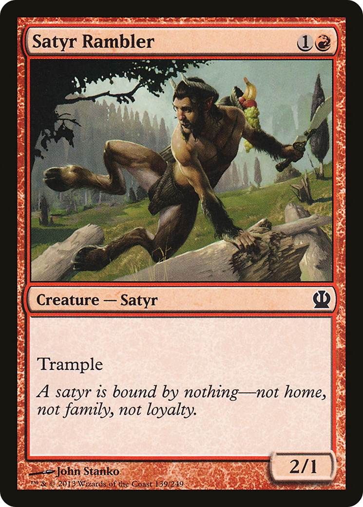 Image of Satyr Rambler [Theros]