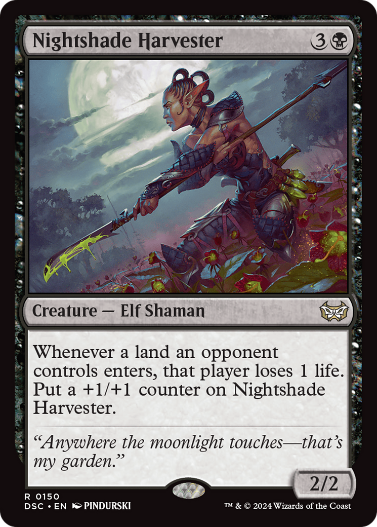 Image of Nightshade Harvester [Duskmourn: House of Horror Commander]