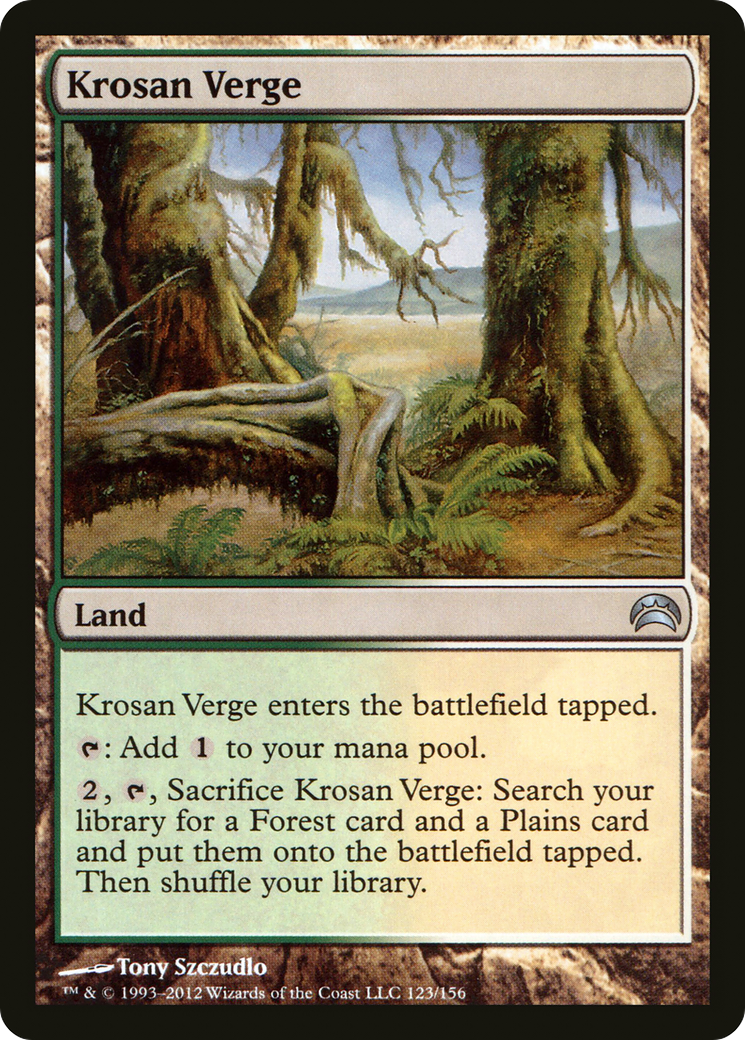 Image of Krosan Verge (PC2-123) - Planechase 2012 Foil