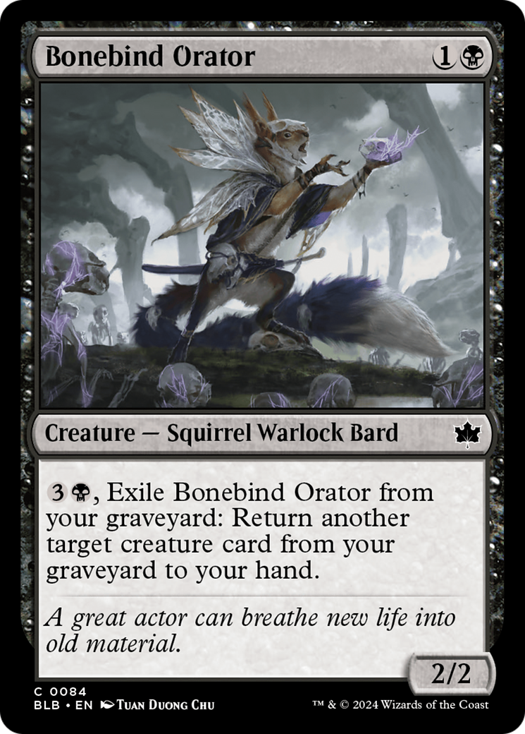 Image of Bonebind Orator [Bloomburrow]