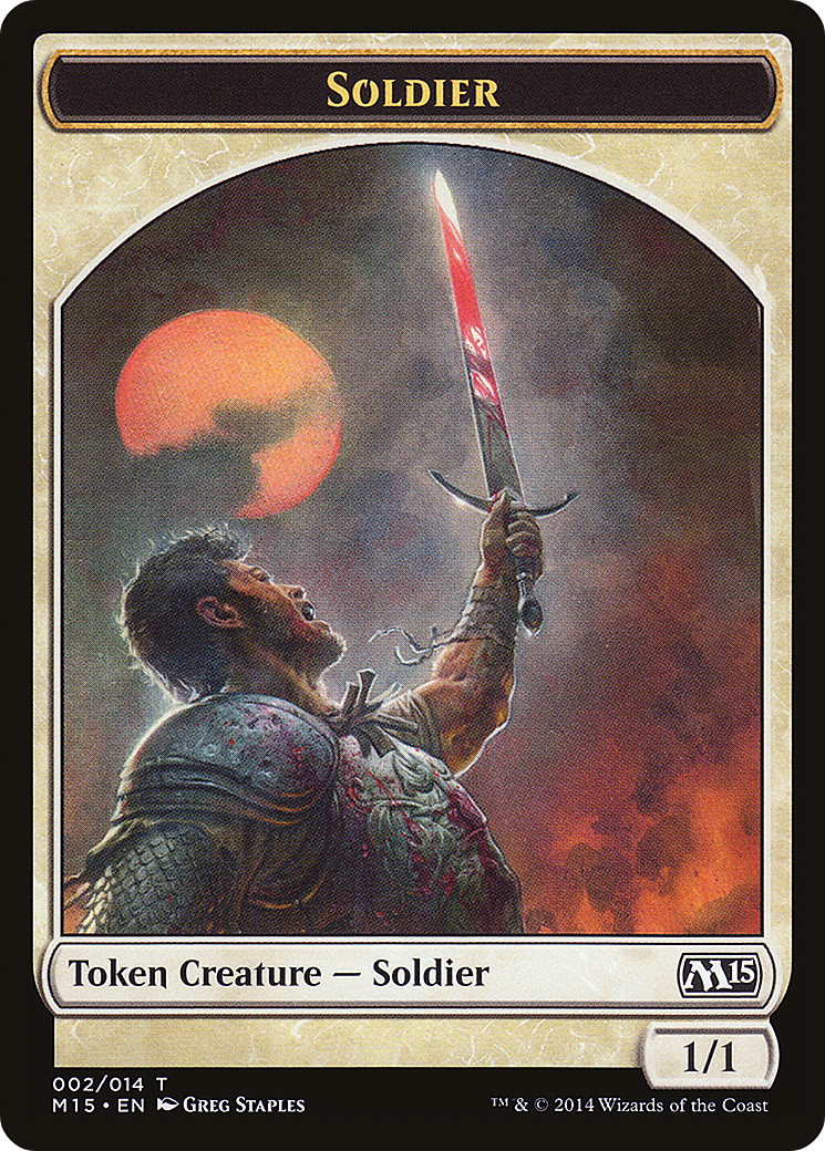 Image of Soldier Token [Magic 2015 Tokens]