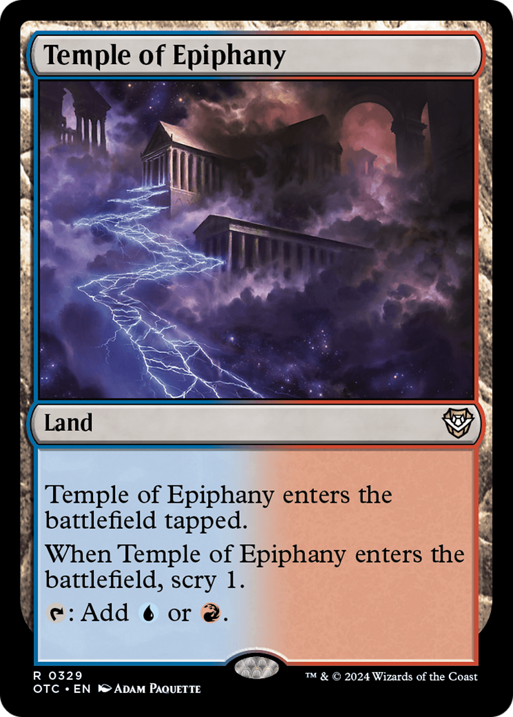 Image of Temple of Epiphany [Outlaws of Thunder Junction Commander]