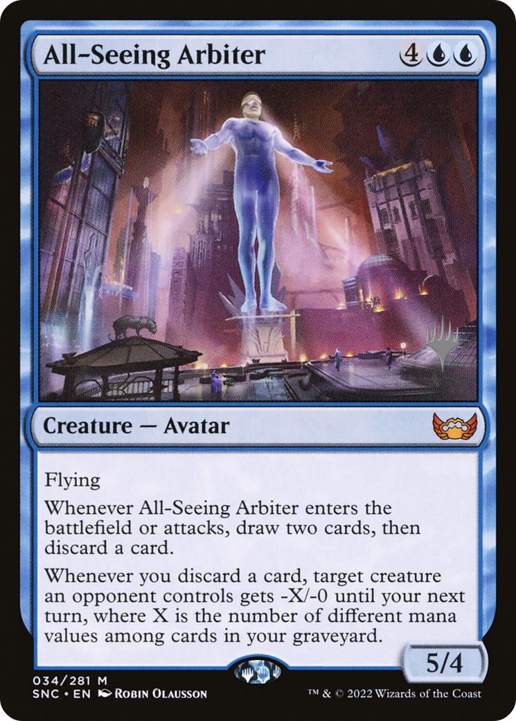 Image of All-Seeing Arbiter (Promo Pack) [Streets of New Capenna Promos]