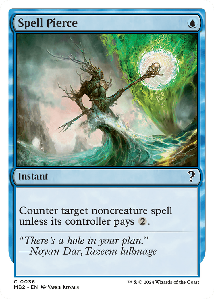 Image of Spell Pierce (White Border) [Mystery Booster 2]