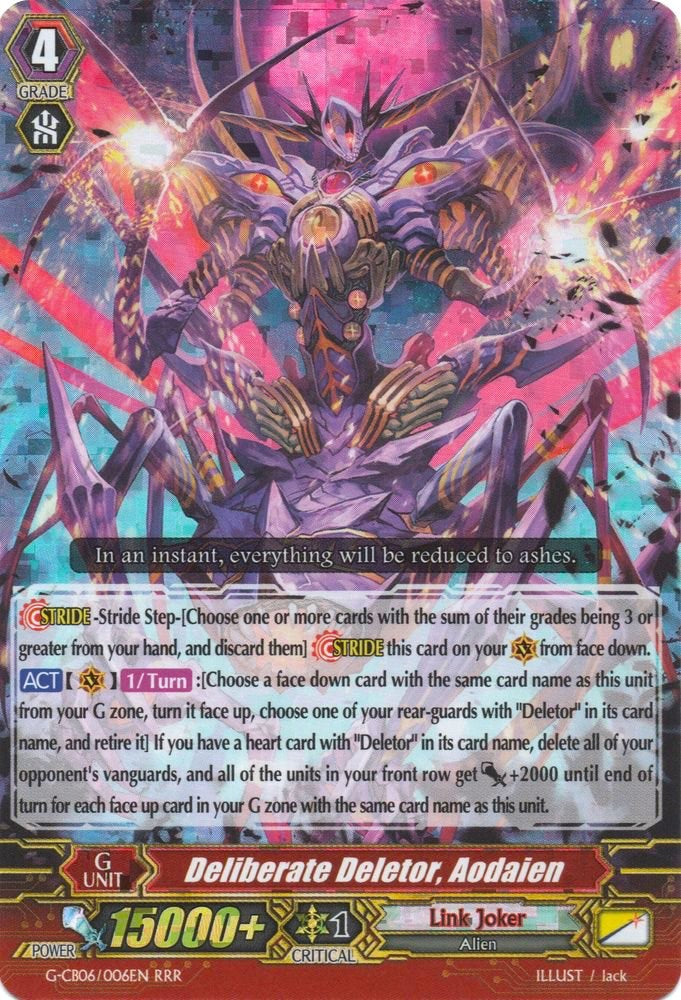Image of Deliberate Deletor, Aodaien (G-CB06/006EN) [Rondeau of Chaos and Salvation]