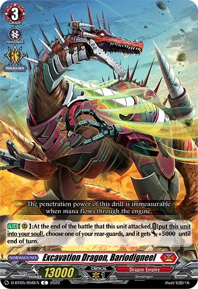 Image of Excavation Dragon, Bariodigneel (D-BT05/056EN) [Triumphant Return of the Brave Heroes]