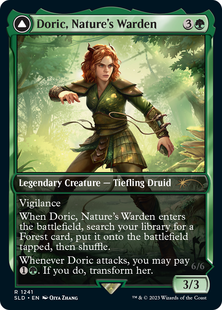 Image of Doric, Nature's Warden // Doric, Owlbear Avenger [Secret Lair Drop Series]