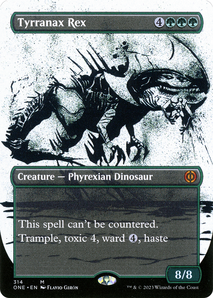 Image of Tyrranax Rex (Borderless Ichor) [Phyrexia: All Will Be One]