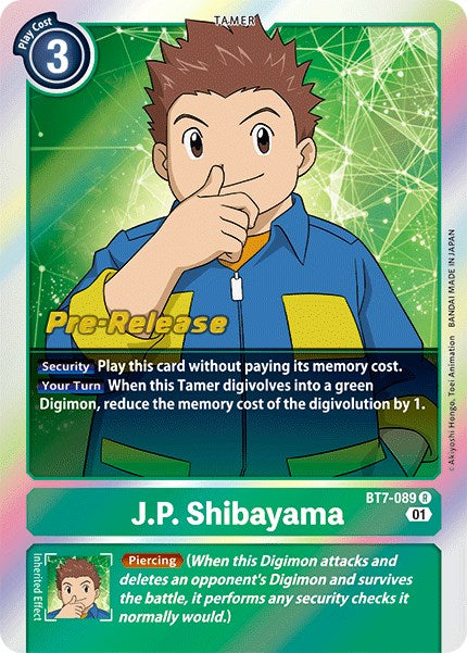 Image of J.P. Shibayama [BT7-089] [Next Adventure Pre-Release Cards]