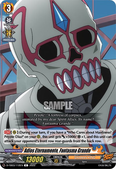 Image of Adios Eternamente, Fantasma Grande (D-TB03/112EN) [Shaman King]