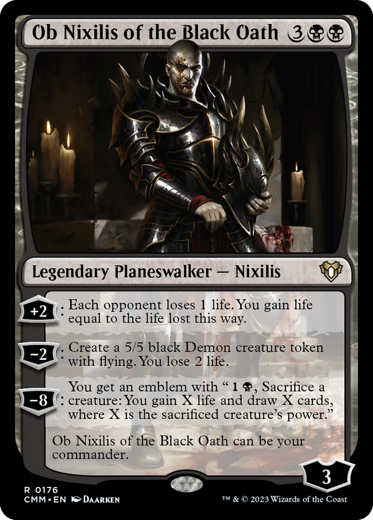 Image of Ob Nixilis of the Black Oath [Commander Masters]