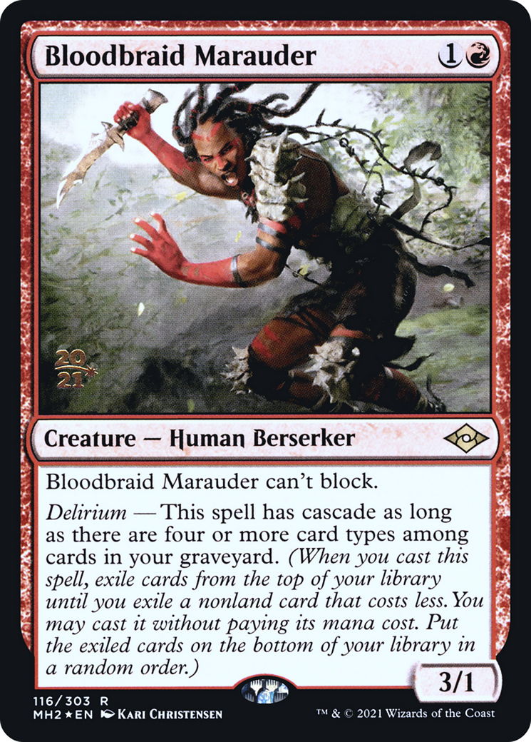 Image of Bloodbraid Marauder [Modern Horizons 2 Prerelease Promos]