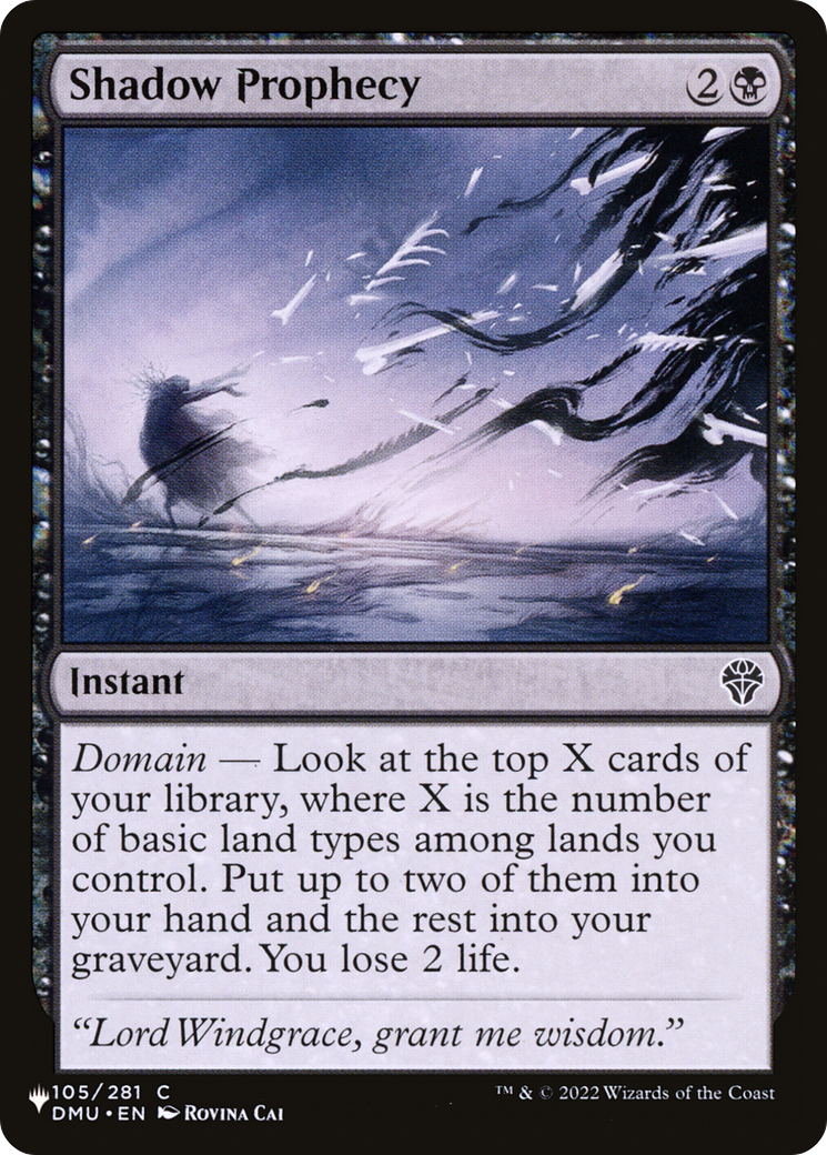Image of Shadow Prophecy [The List]