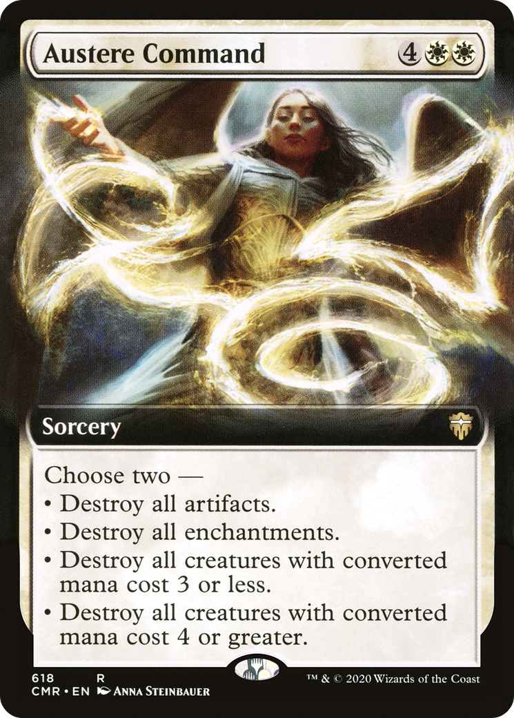 Image of Austere Command (Extended Art) [Commander Legends]
