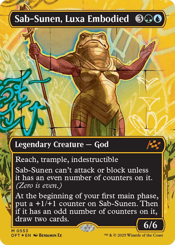 Image of Sab-Sunen, Luxa Embodied (Borderless) (First-Place Foil) [Aetherdrift]