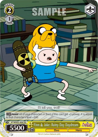 Image of Finn & Jake: Rainy Day Daydream (AT/WX02-A06) (Promo) [Adventure Time]